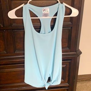 Zyia Active Knot Just A Cute Tank in sky blue